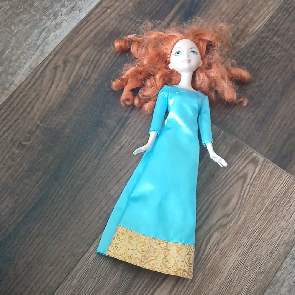 Frozen Merida Doll with Blue and Orange Dress